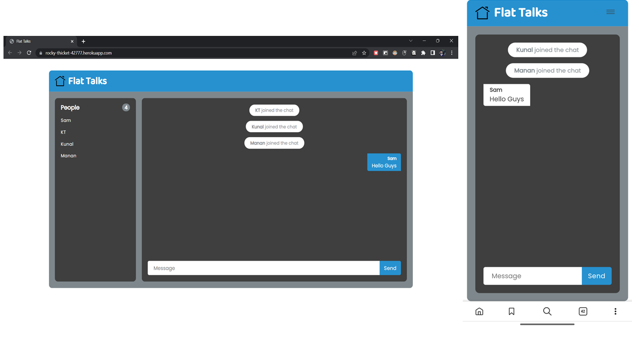 Flat Talks - Realtime chat App